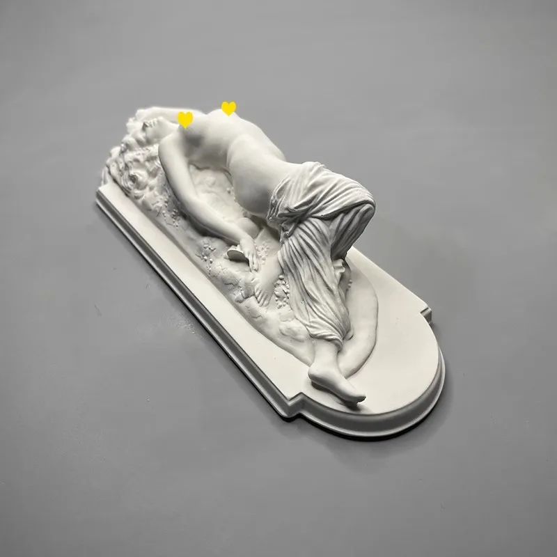 Nordic Retro Relief Roman European-Style Figure Sculpture Plaster Statue Decoration Modern Simple Home Art Desktop Ornament - Image 3