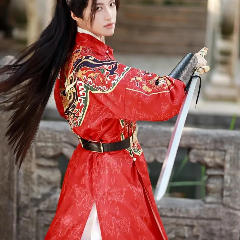 

Role-playing Cos Yin Tang Dynasty Style Men And Women's Round Neck Long Robe Hanfu, Cp Wind Flying Fish Couple Set5;c,6's.2;b'8,