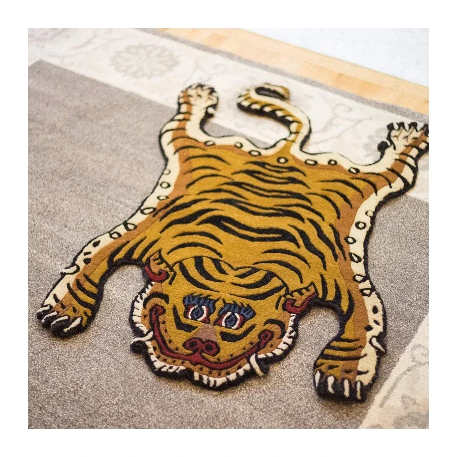 Decorative Living Room Custom Unique Animal Design Tiger Rug