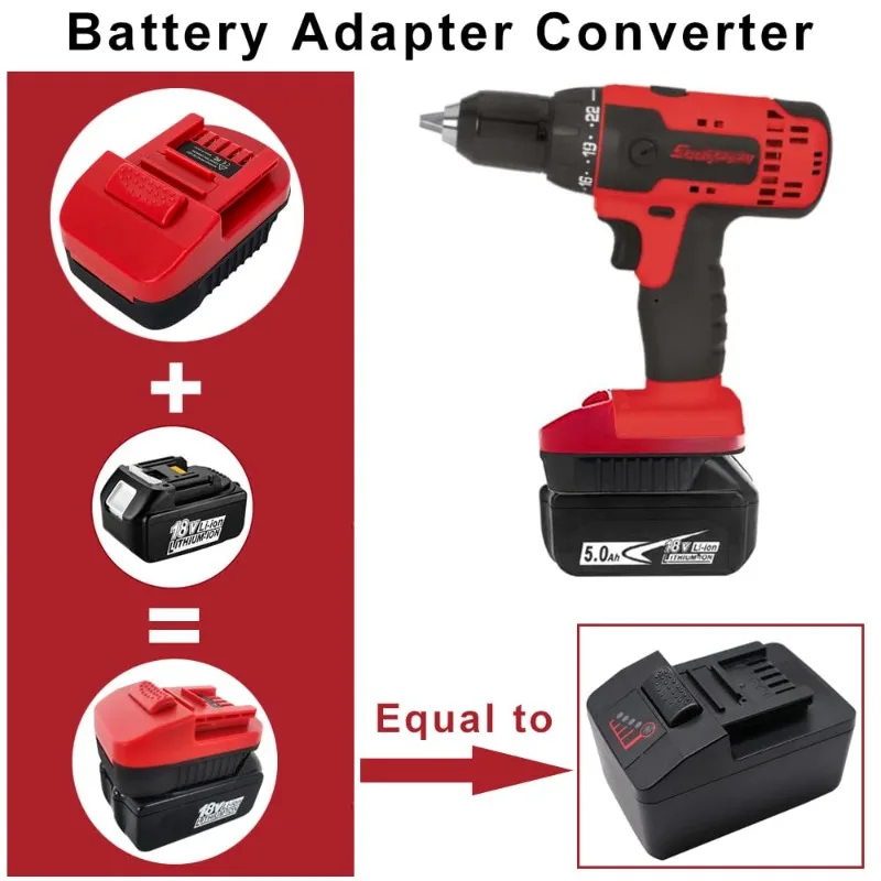 ALASICKA Battery Adapter MT18SNAP for Makita 18V BL1860B BL1850 BL1830B BL1815 LXT Battery Convert To for Snap-on 18V Power Tool