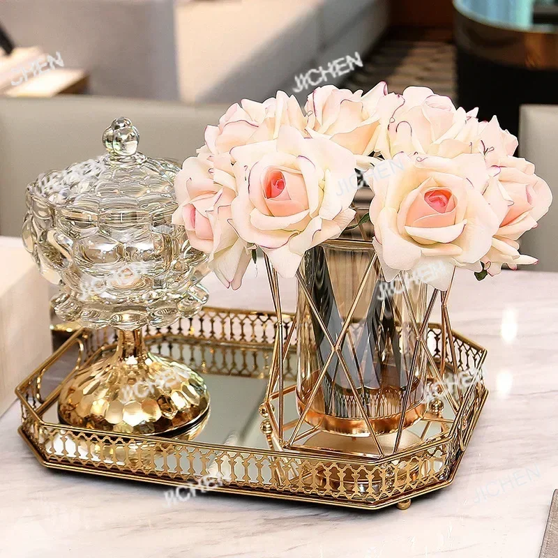 جرة تخزين زجاجية مع غطاء علب الشاي والقهوة وجبة خفيفة برطمانات الحلوى قاعدة معدنية بسيطة المنزل المطبخ حاويات تخزين المواد الغذائية أدوات المطبخ