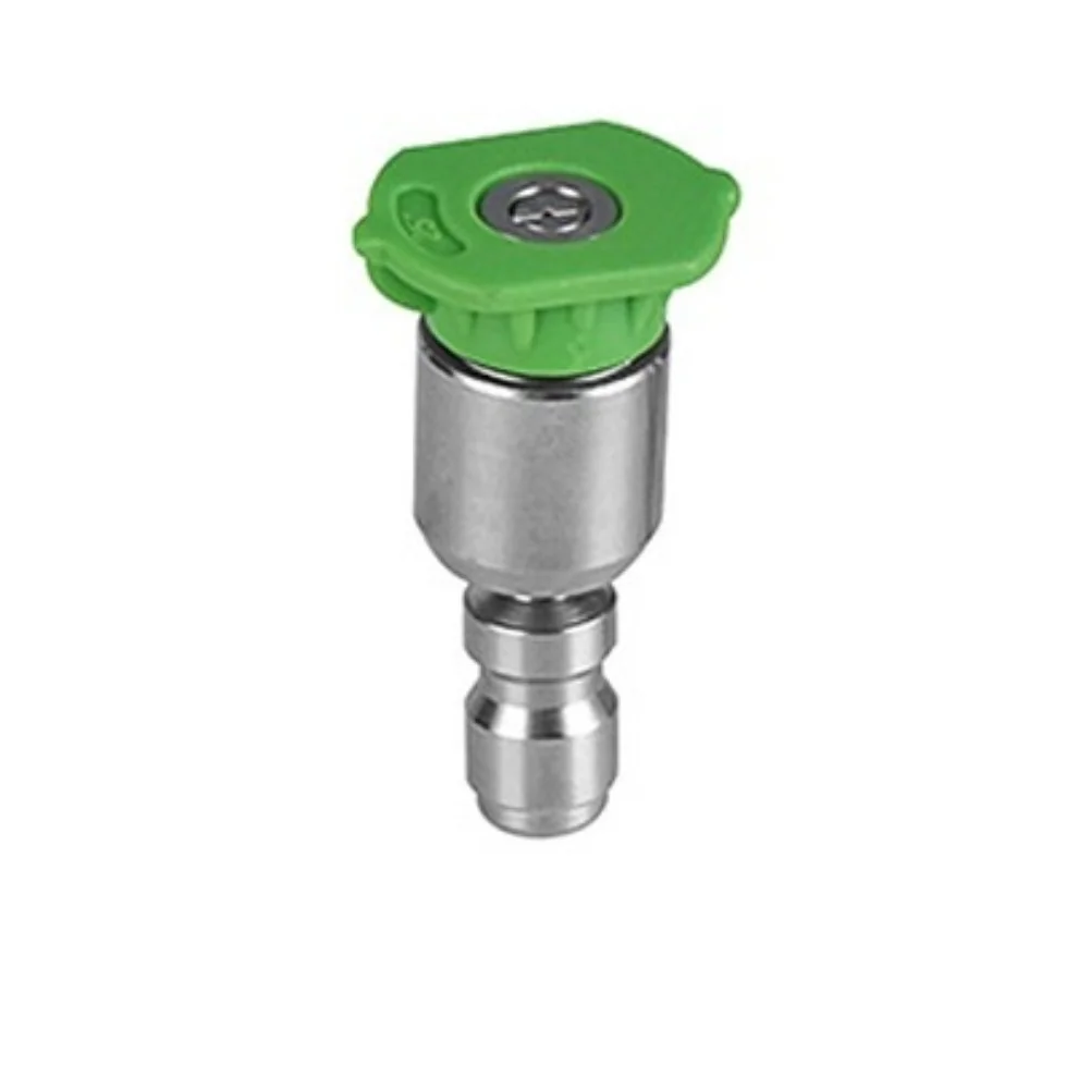 For Pressure Washer Nozzle 360 Degree Rotating with Adjustable Spray 0 15 25 40 Degree Fan Stainless Steel Material