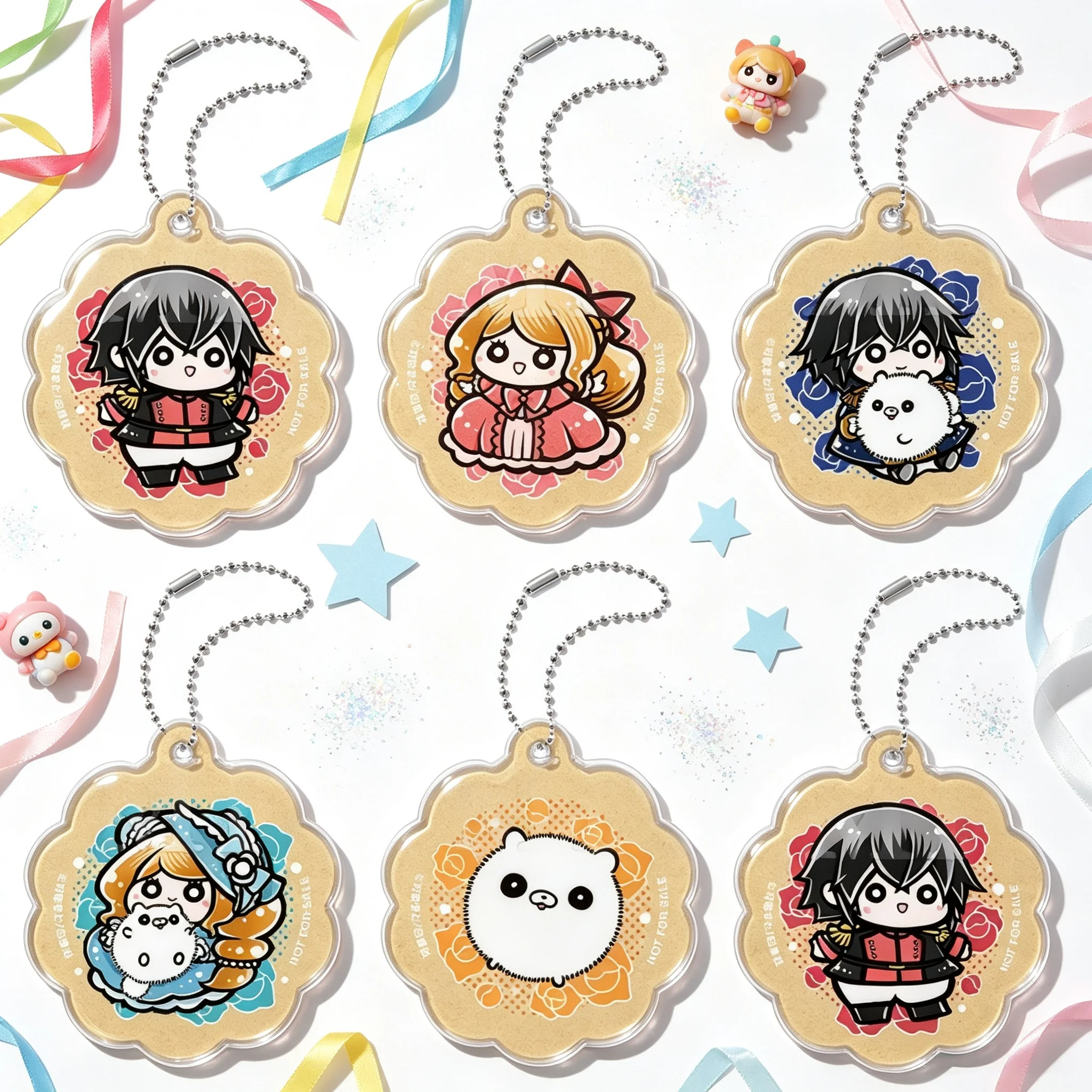 The Beloved Imperial Bride6CM Acrylic Keychain Bag Pendant Lilielle/Elise/Frederic Ornament Mobile Phone Chain Key Pendant Charm