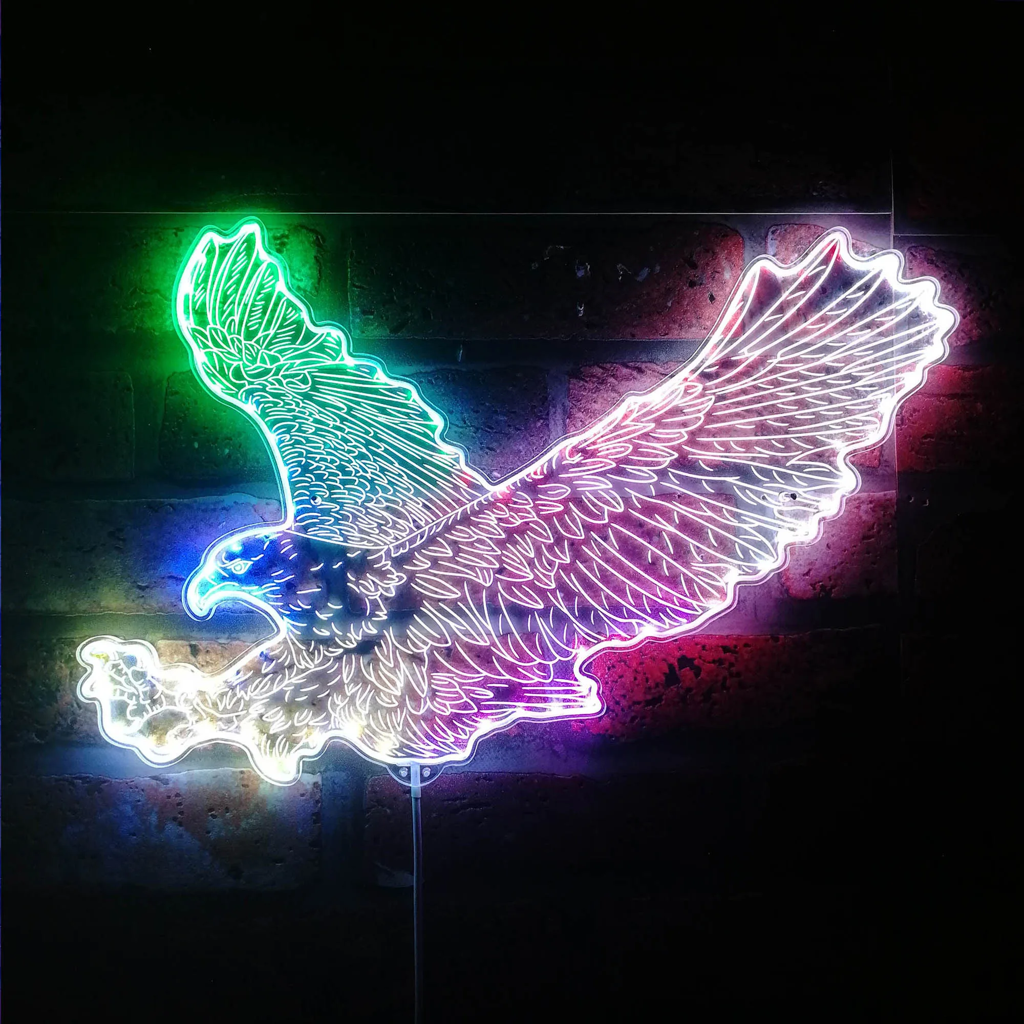 

Eagle Falcon Landing Animal Glam Led Neon Sign st06-fnd-i0076-c