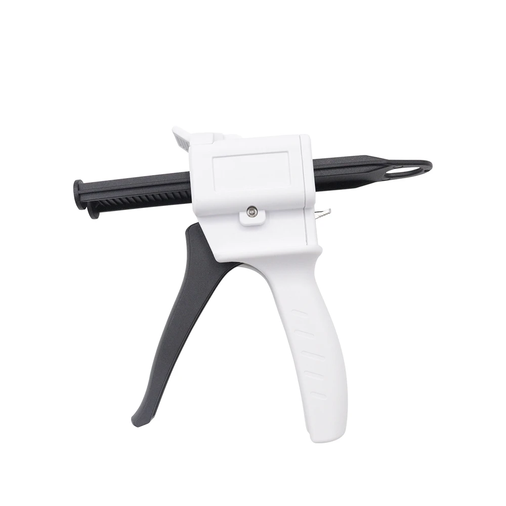 50ml Dental Impression Mixing Dispensing Gun 1:1/2:1 Universal Silicone Rubber Dental Gun 4:1 10:1 Epoxy Resin Gun