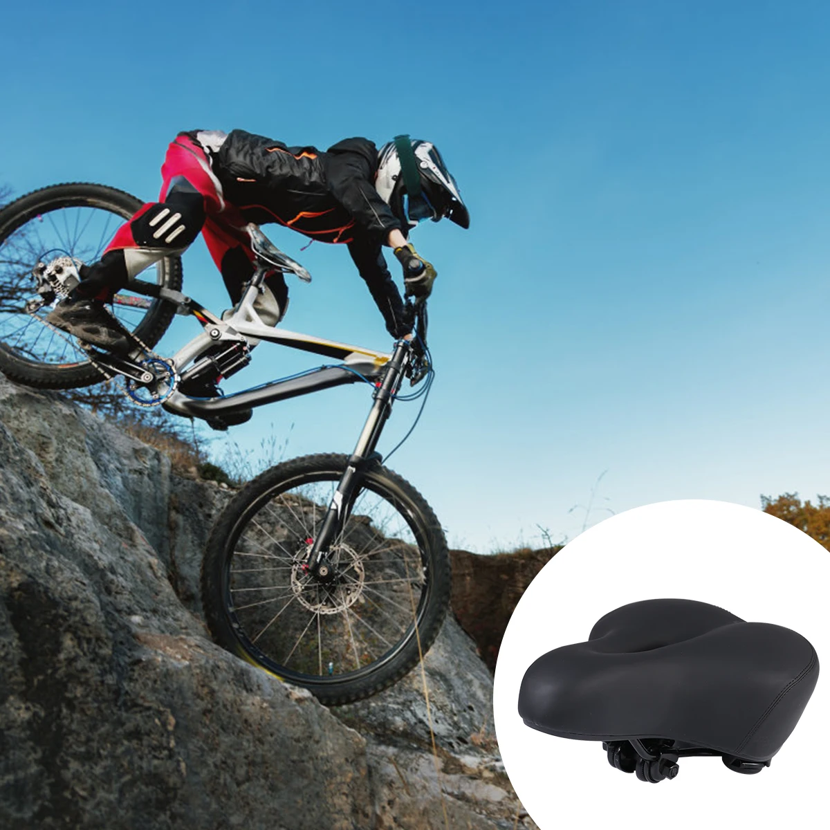 

Полое велосипедное седло Эргономичное противоударное легкое удобное велосипедное сиденье Подходит для большинства велосипедов из искусственного материала Длительное использование