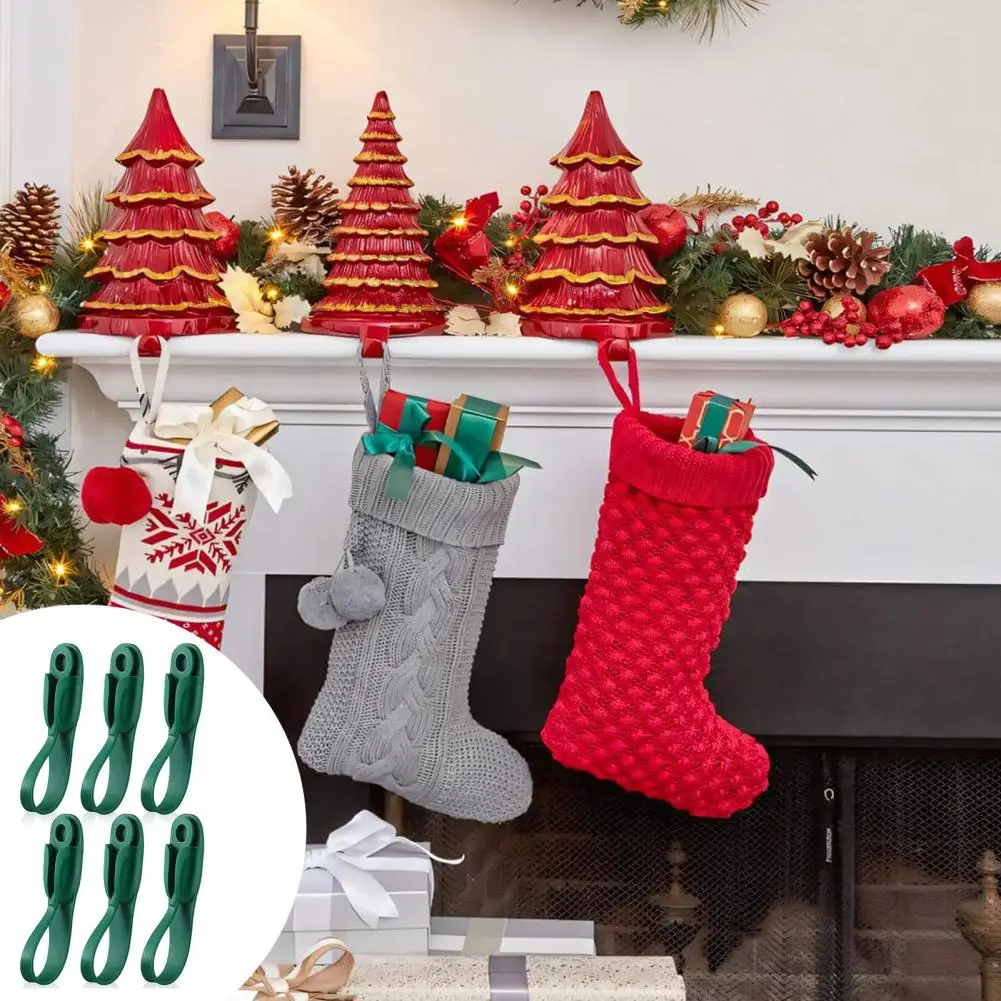 Christmas Wreath Hangers Mantel Garland Hooks Adhesive Christmas Stockings Hangers Wreath Hooks For Fireplace Stairways Banister