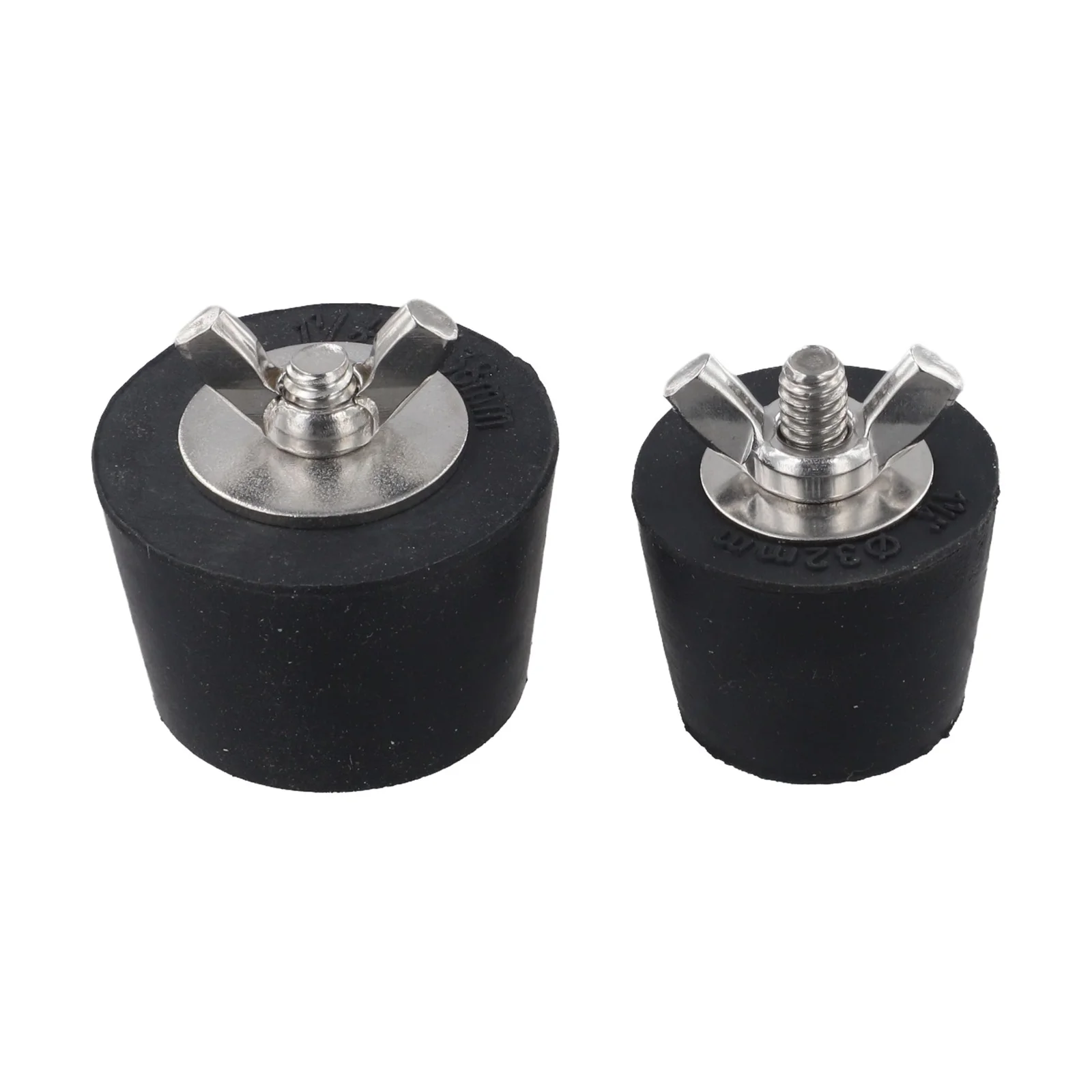 2piece winter pool drain stopper set rubber and stainless steel with wing nuts for 32mm and 38mm pool inlet nozzles