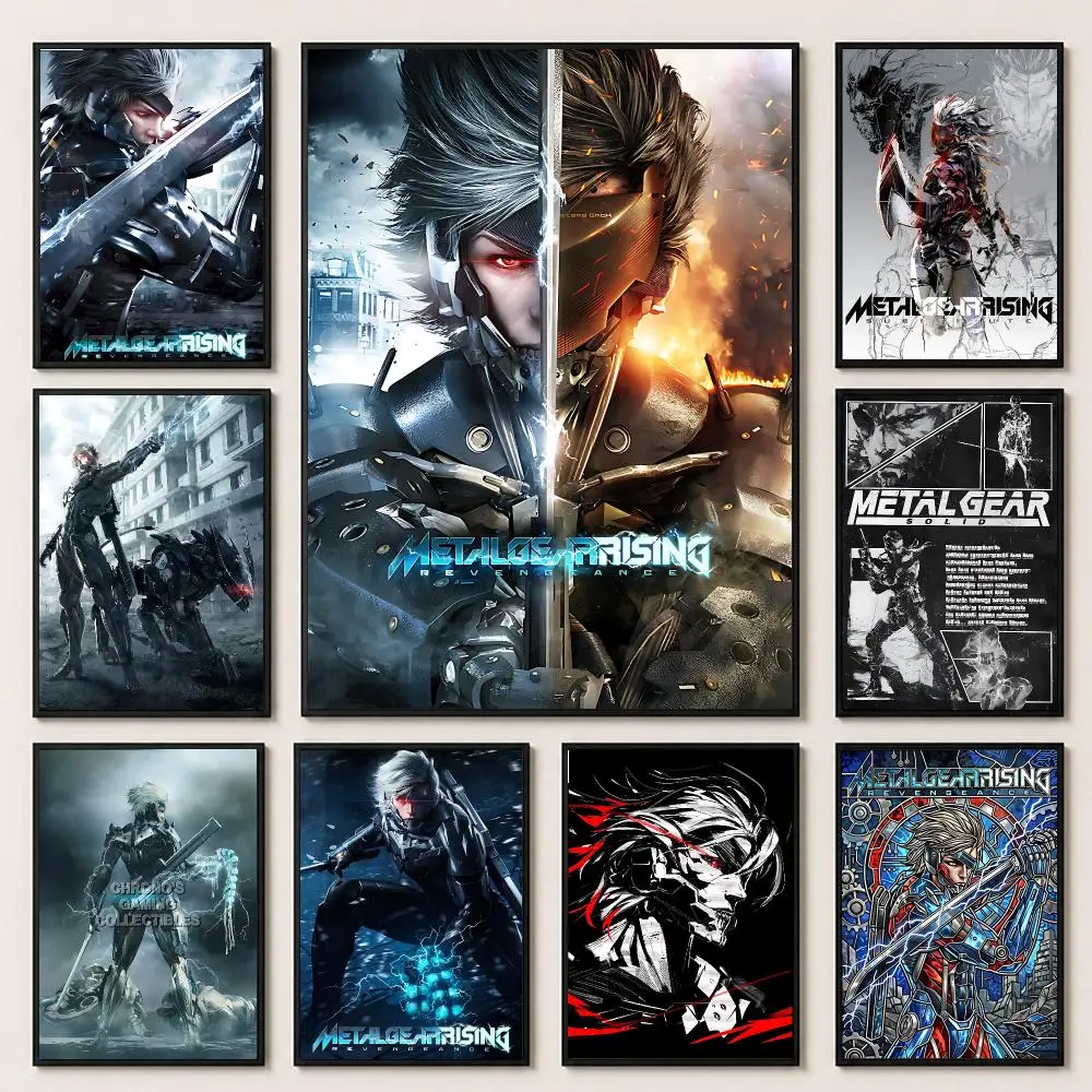 game Metal Gear Rising Revengeance Poster Poster HD Printing Premium Style for Home Decor for Bedrooms Hallways Cafes Gift
