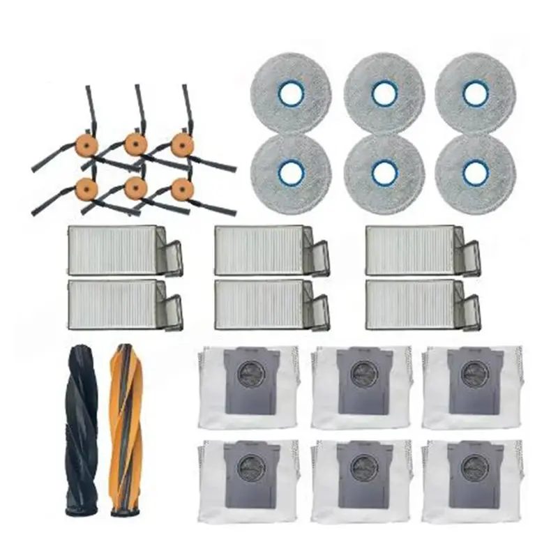 

Limited Edition Accessory For Dreame X60 Max Ultra, 10 HEPA Filters 10 Mop Pads 10 Side Brushes 10 Dust Bags 1 Main Brush Replac