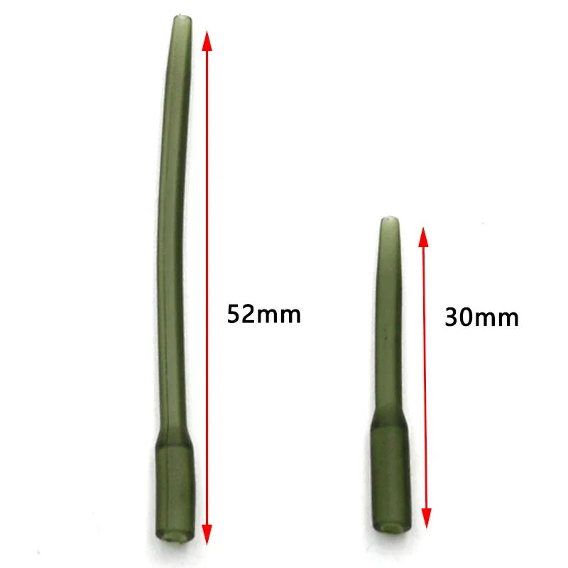 Carp Fishing Rubber Anti Tangle Sleeves 30mm/52mm Bait Needles Pop Up Boilies For Hair Ronnie Rig  Terminal Tackle Accessories