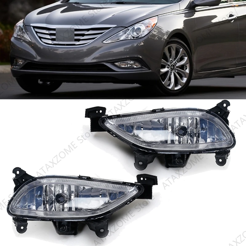 Car Fog Lamp For Hyundai Sonata  2011 2012 2013 Front Bumper Fog Lights Driving Lamp Headlight Foglamps 92201-3Q000 92202-3Q000