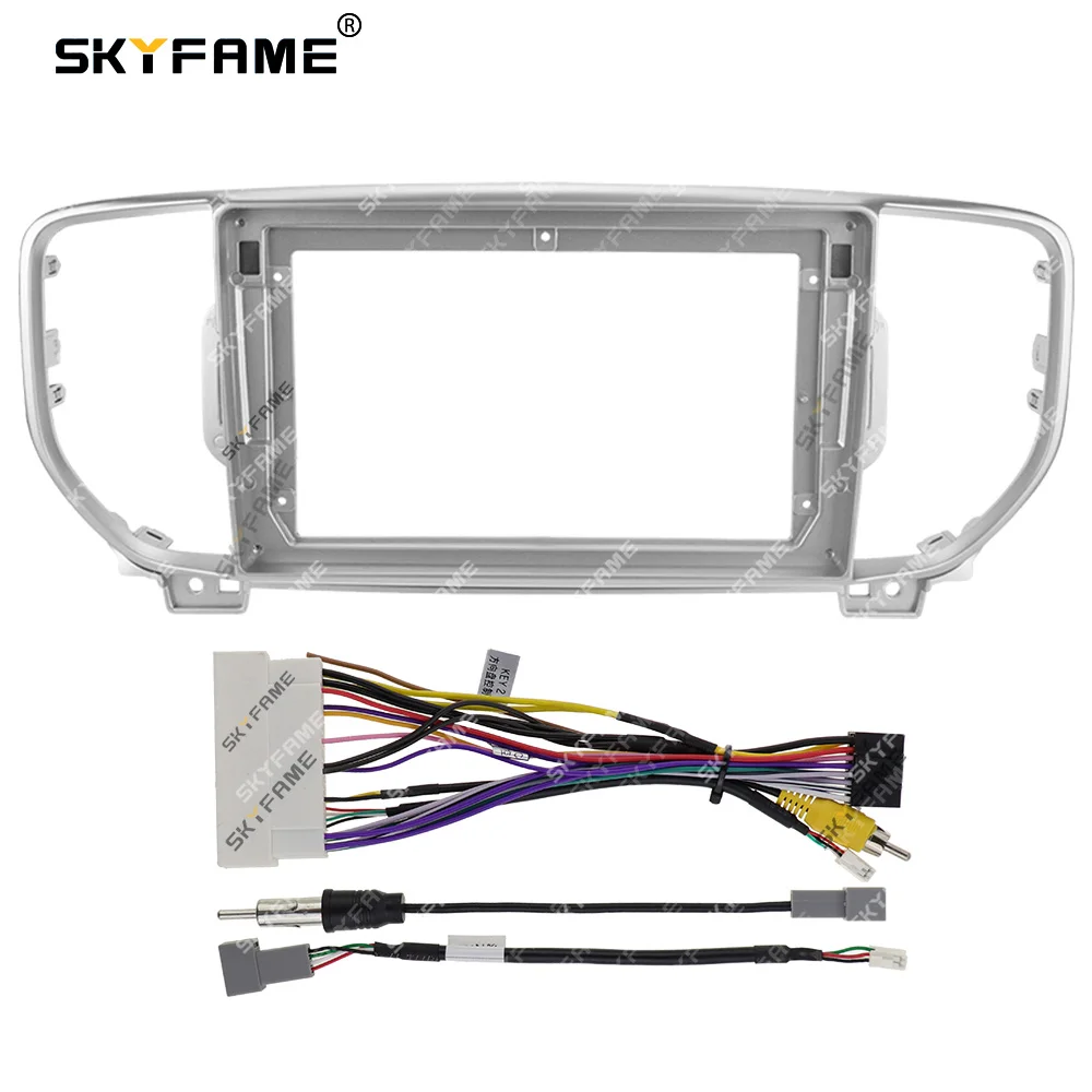 SKYFAME Car Frame Fascia Adapter Canbus Box Decoder Android Radio Dash Fitting Panel Kit For Kia Sportage KX5