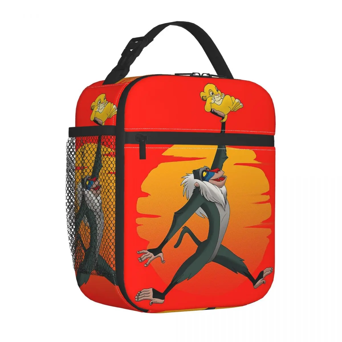 Custom The Lion King Lift Cartoon Movie Insulated Lunch Bag for Camping Travel Food Cooler Thermal Lunch Box Women Kids