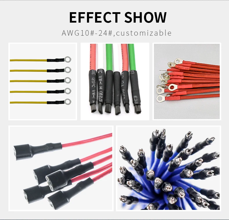 Fully Automatic Single Terminal Crimping & One End Heat Shrink Tube Inserting Machine