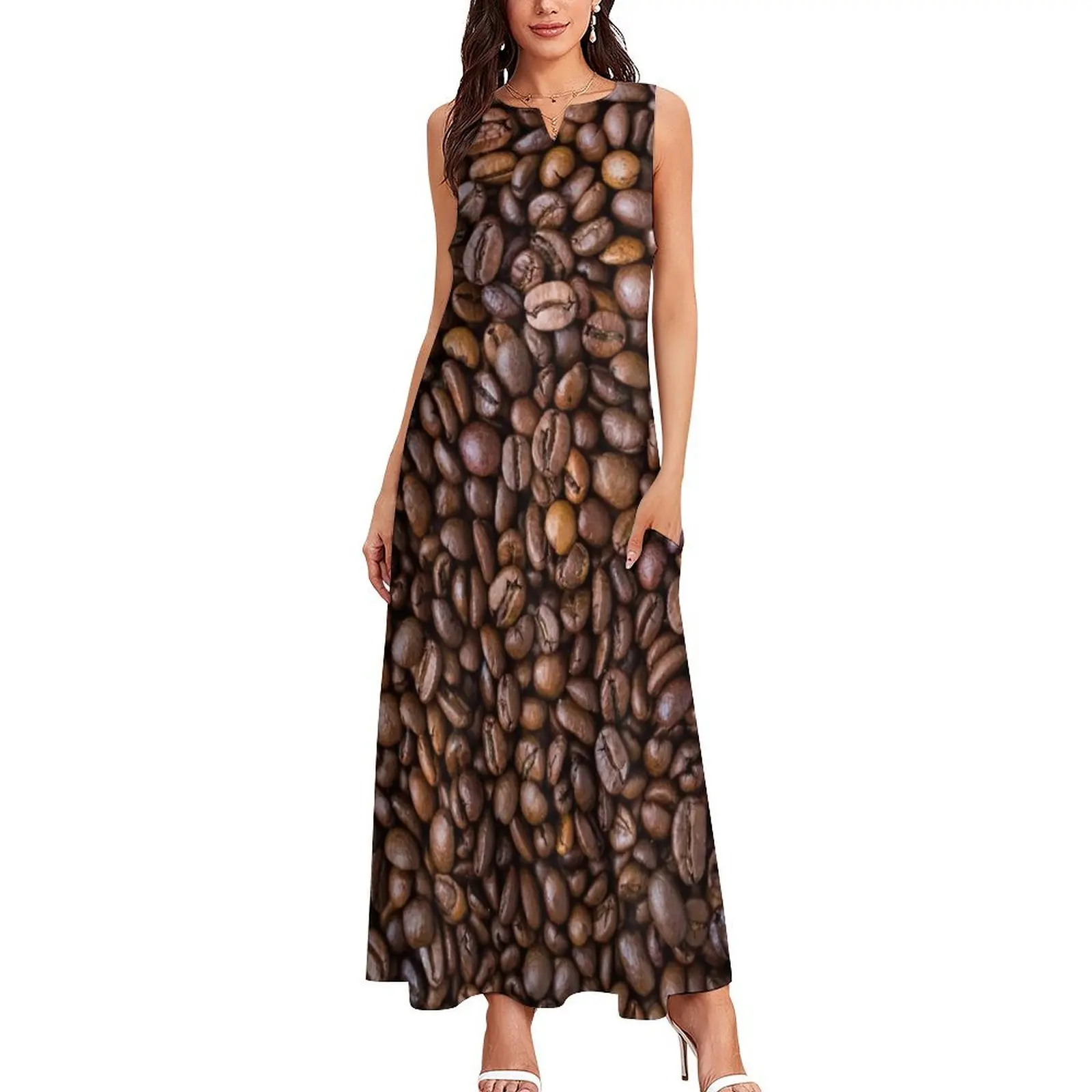 Coffee Beans Long Dress dresses for women 2024 luxury designer party womans clothing luxury woman party dress