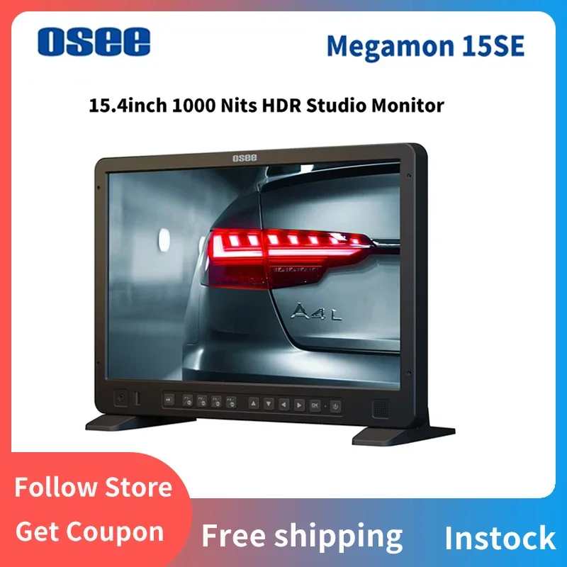 

OSEE Megamon 15SE 15,4-дюймовый 10-битный комплект HDR-монитора 1000 нит для профессионального видеопереключателя, полевое производство студии