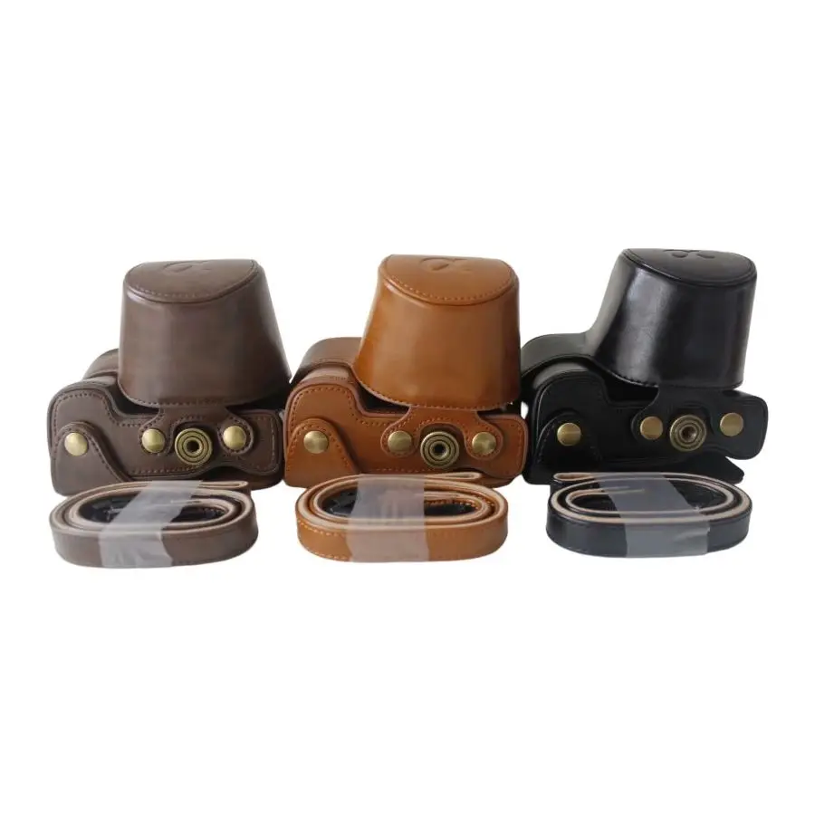 Camera Video Bag Case PU Cover Fits for Sony ILCE-6400 A6400 ILCE-6300 A6300 ILCE-6000 A6000 Digital Cameras