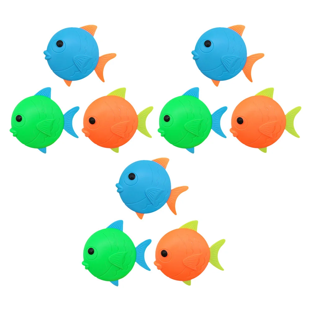 

9Pcs Diving Fish Toys Kids Fish Pool Diving Toys Kids Diving Pool Toys (Mixed Color)