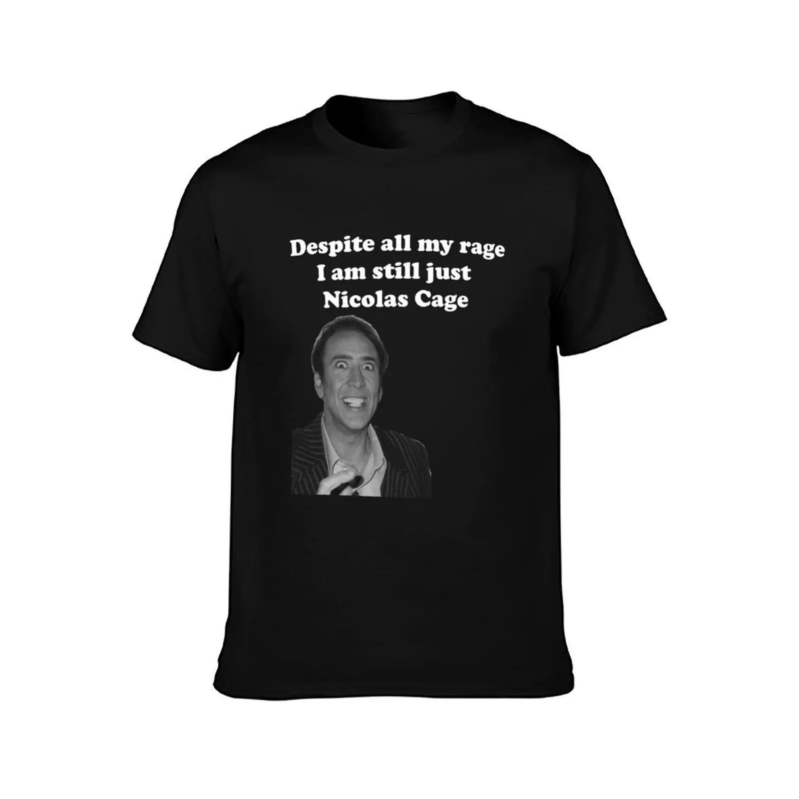 Despite All My Rage T-Shirt, Summer Casual Cotton Tee, Oversized Streetwear Tops, Vintage Graphic Print, Loose Fit Short Sleeve