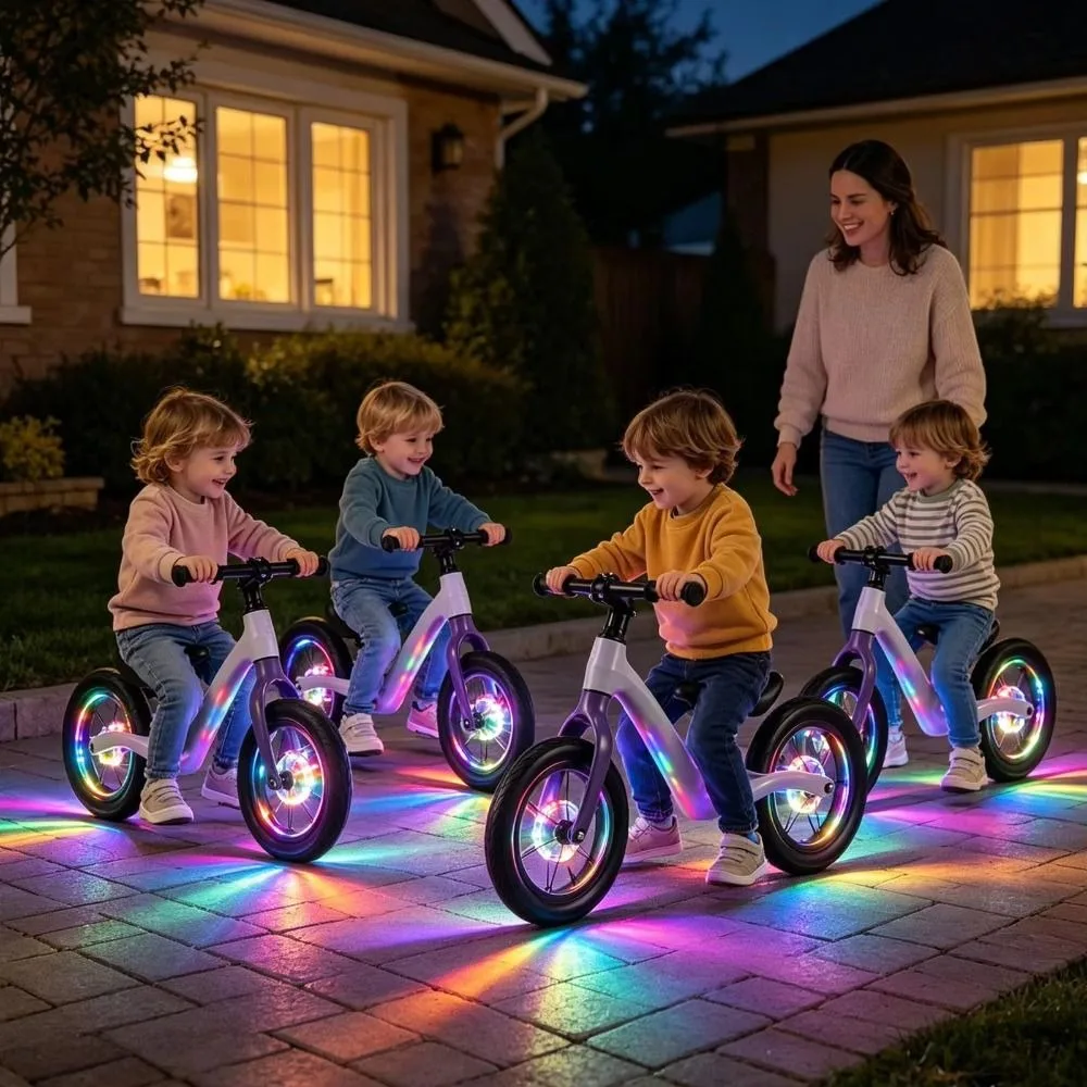 Waterproof Bike Wheel Light Vibration Sensing RGB Colorful Rechargeable LED Light Bright Split Hub Design Bike Safety Light