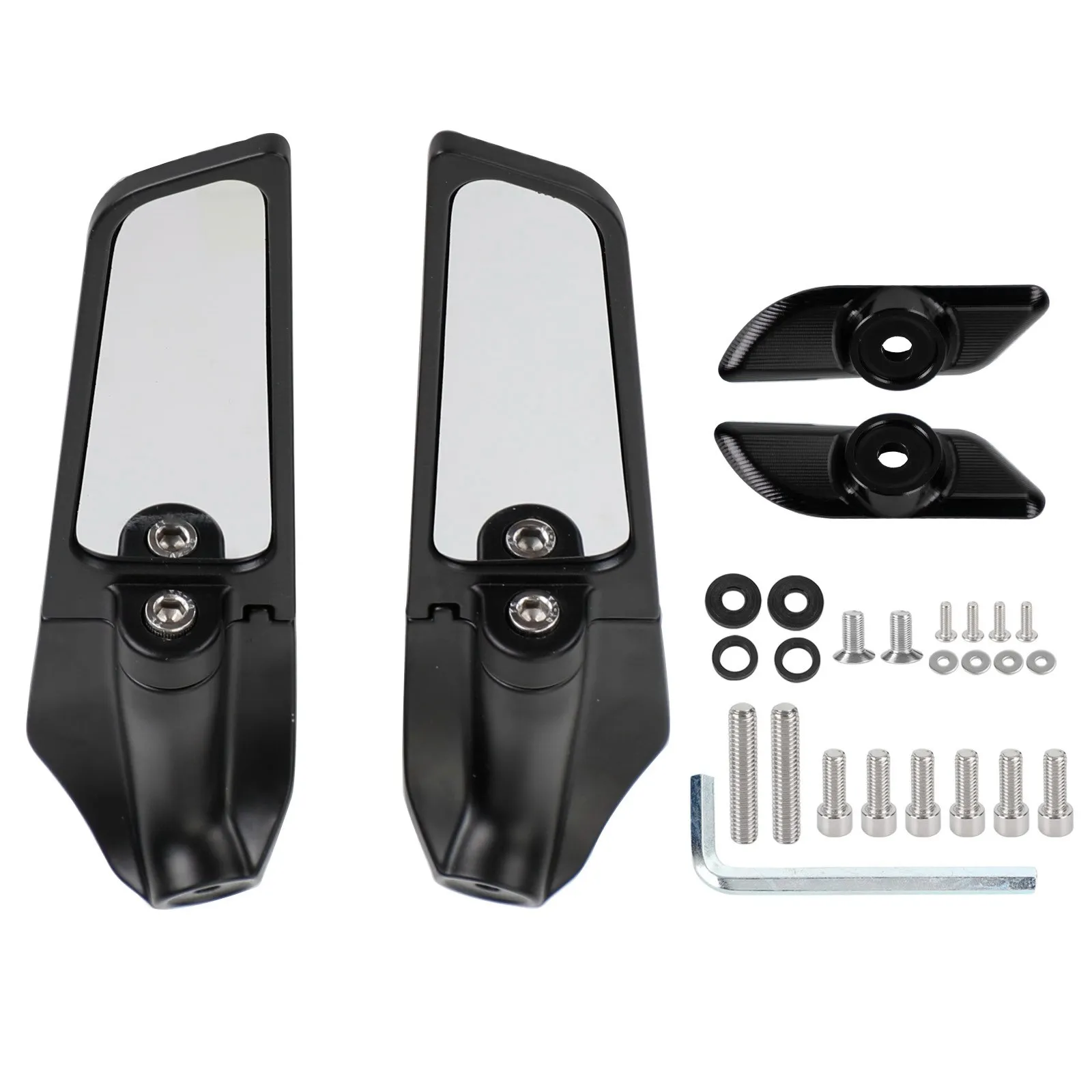 Adjustable Wing Fin Rearview Mirrors for Panigale 1299 959 2015-2021