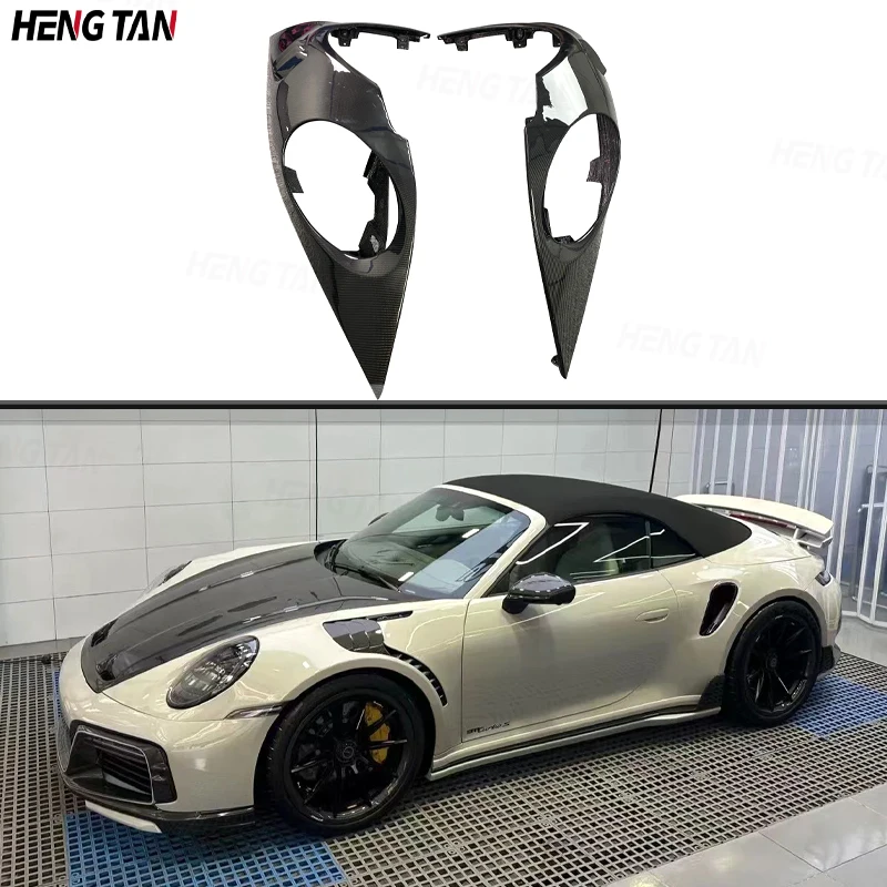 

Dry Carbon Fiber For Porsche 911 992 GT3 style Car Front Bumper Side Fender Air Vent Covers Trims Parts Upgrade Body kit