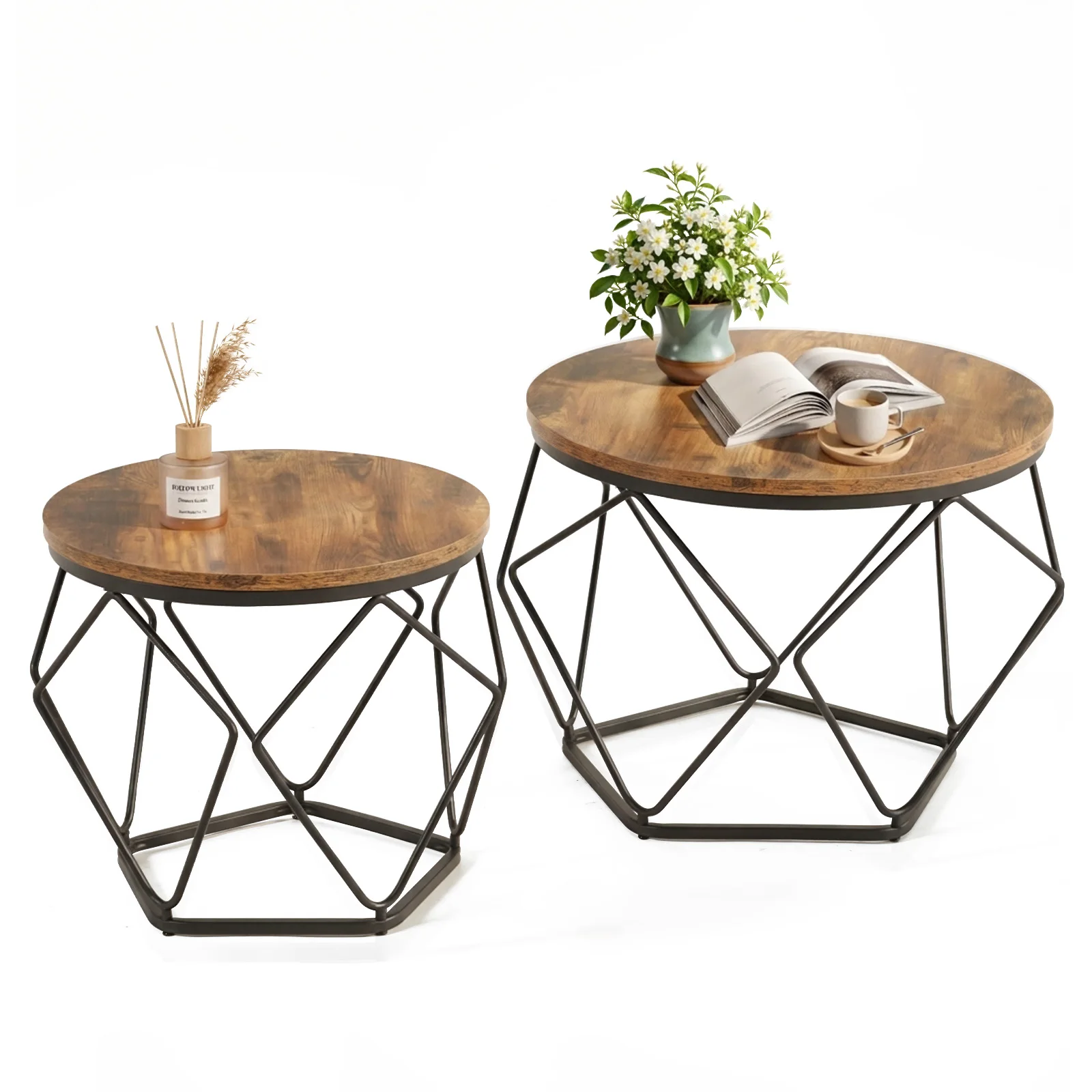 assembled nesting tables modern home