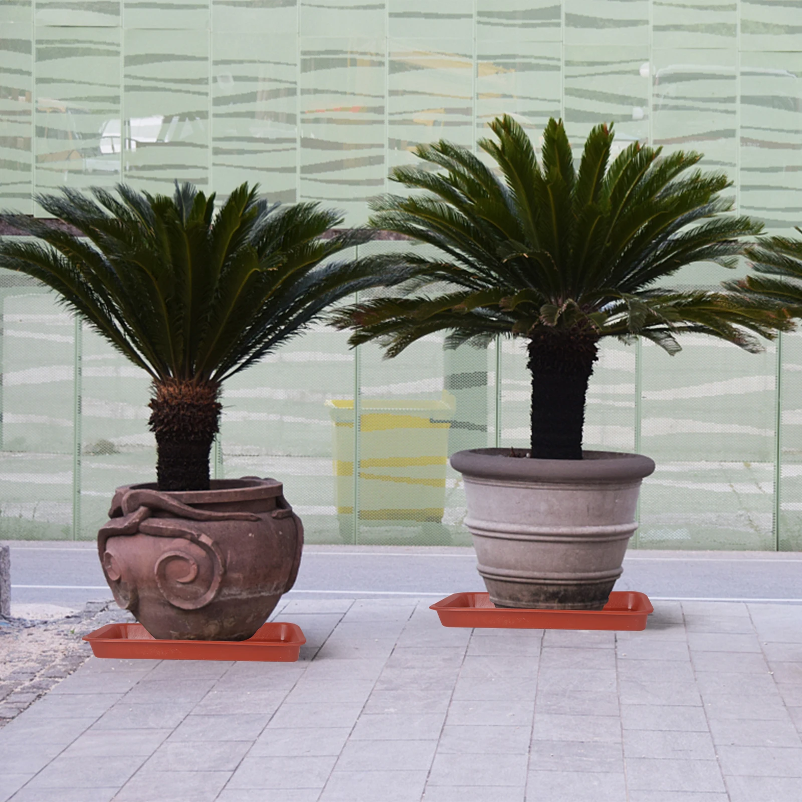 

Поднос для растений, прямоугольные садовые подносы для растений, красный пластиковый поднос для цветов, блюдце