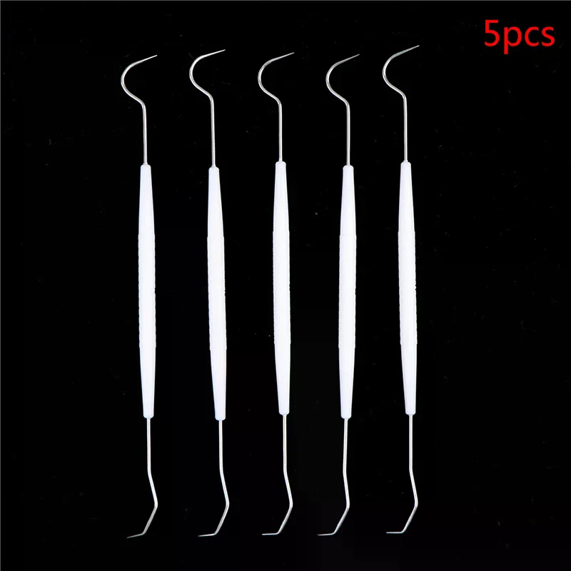 5pcs/lot Stainless Steel Double Ends Dentist Teeth Clean Hygiene Explorer Probe Hook Pick Dental Instrument Dental Tool
