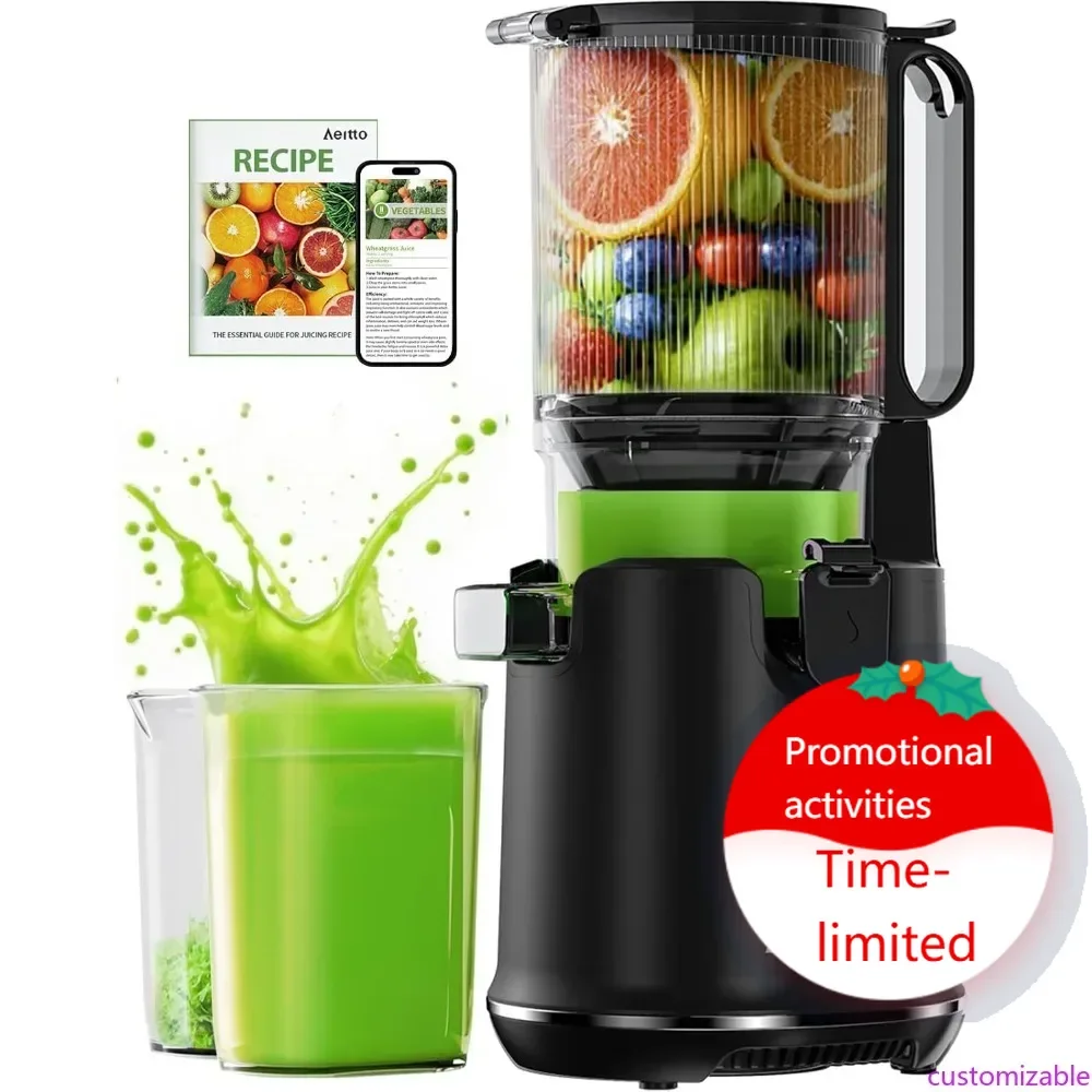 

Customizable Cold Press Juicer, Juicer Machines, 5.3Extra Large Feed Chute for Whole Fruits & Vegetables, Professional Juice