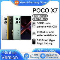 Global Version POCO X7 Smartphone 5G 50MP main camera with OlS IP68 duck and water resistance 5110mAh (type) large battery Xiaomi