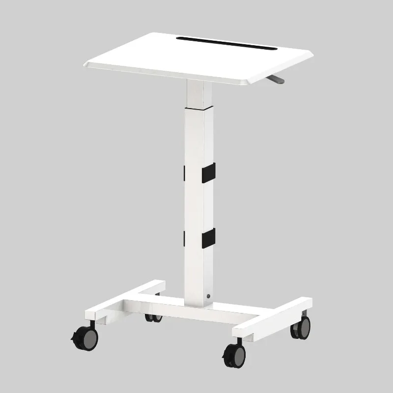 

New manual lift laptop computer table can hold printer notebook mobile cart