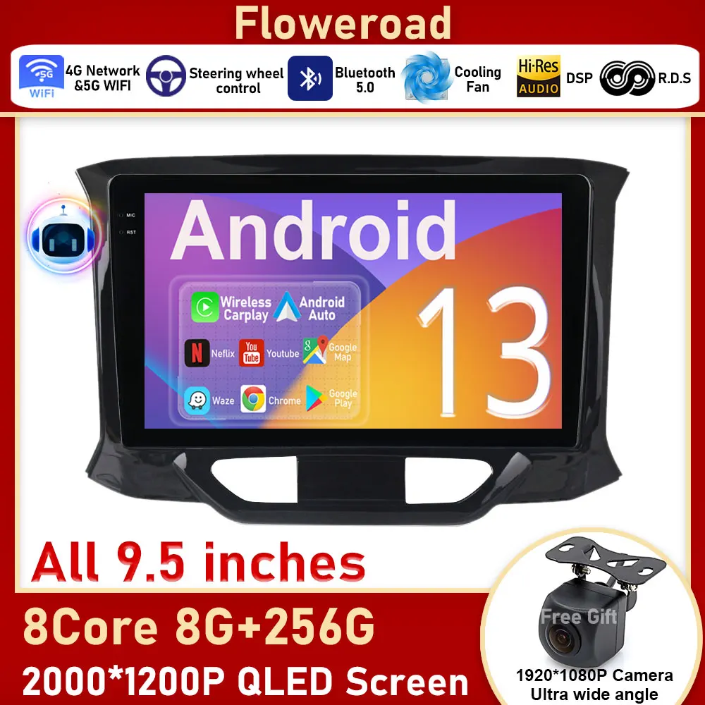 2K Carplay Screen For LADA Xray X ray 2015 - 2019 Car Radio Multimedia Video Player Navigation GPS Android No 2din 2 din dvd