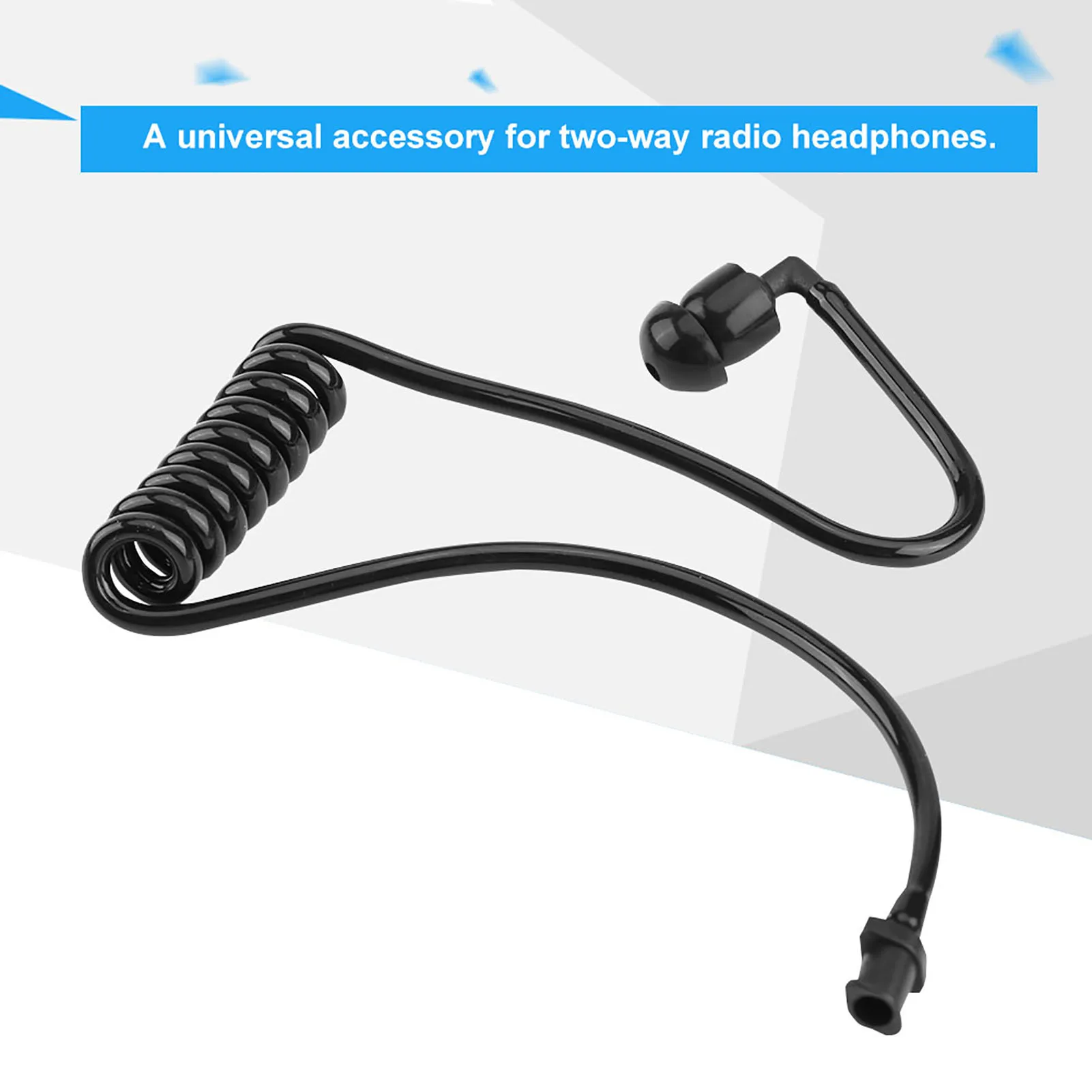 Pack Of 5 Twist On Replacement Acoustic Tube For 2-Way Radio Headsets Work for Long Time for Outdoor