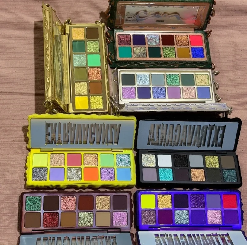 Palette de fards à paupières Sugarock Luna Lure 12 couleurs, fard à paupières scintillant, caméléon, mat, maquillage