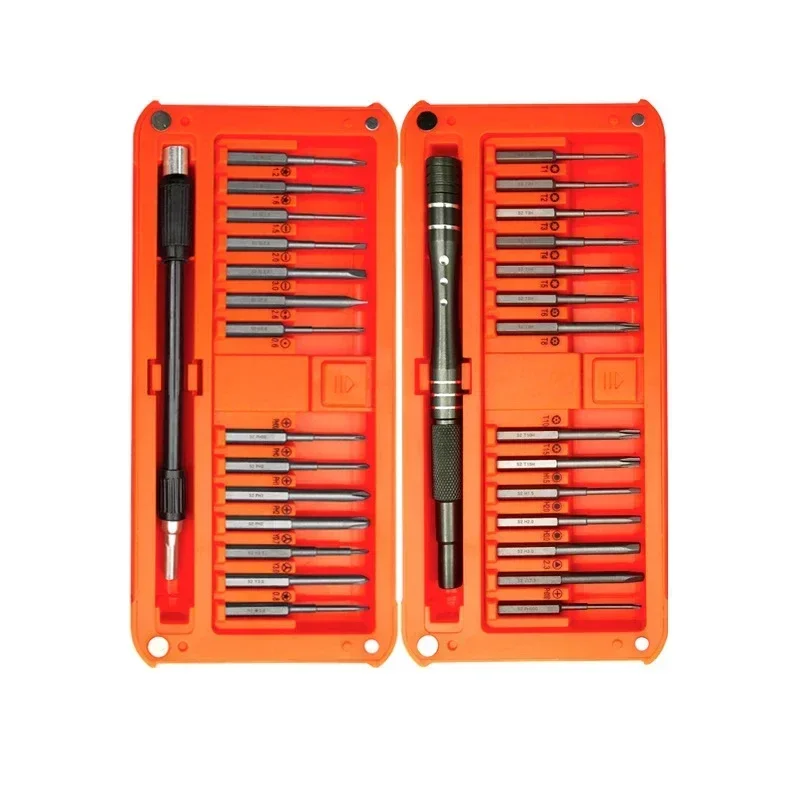 30 In 1 Precision Screwdriver Set With S2 Long Bits,  Case Professional Opening