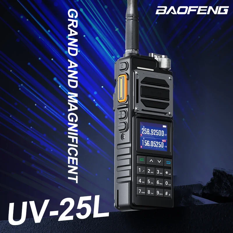 NEW Baofeng UV-25L Walkie Talkie Two Way Radios 50KM Wireless Copy Frequency Ham Radio High Powerful Portable Type-C 999CH Radio