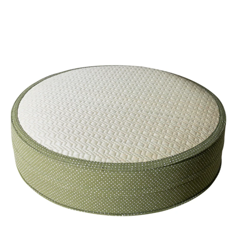 

HXL Tatami Futon Rattan round Meditation Taoist Meditation Mat Pu Straw Stool