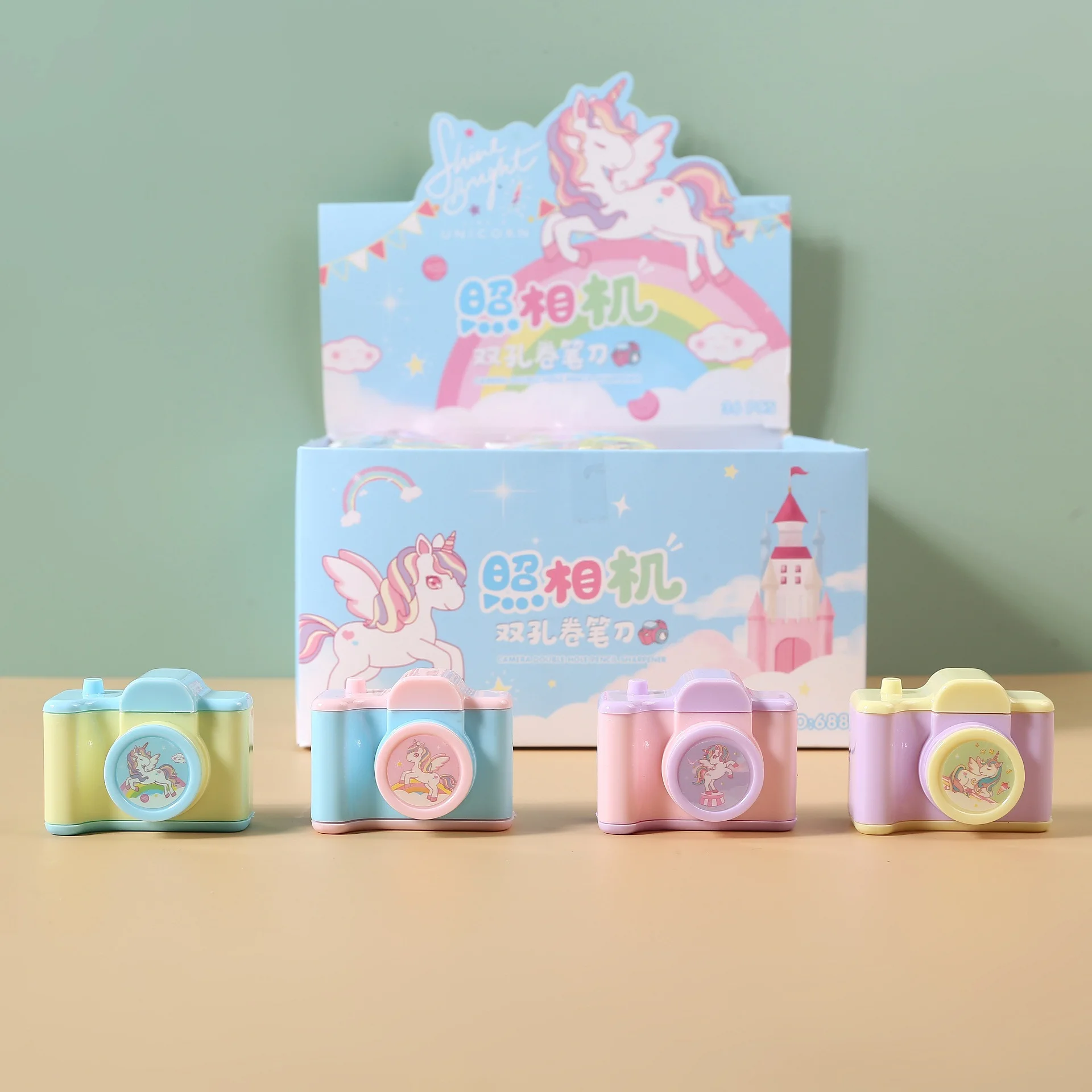 Creative Stationery Camera Design Pencil Sharpener Student Cartoon Pencil Sharpener Learning Supplies Kindergarten Prizes