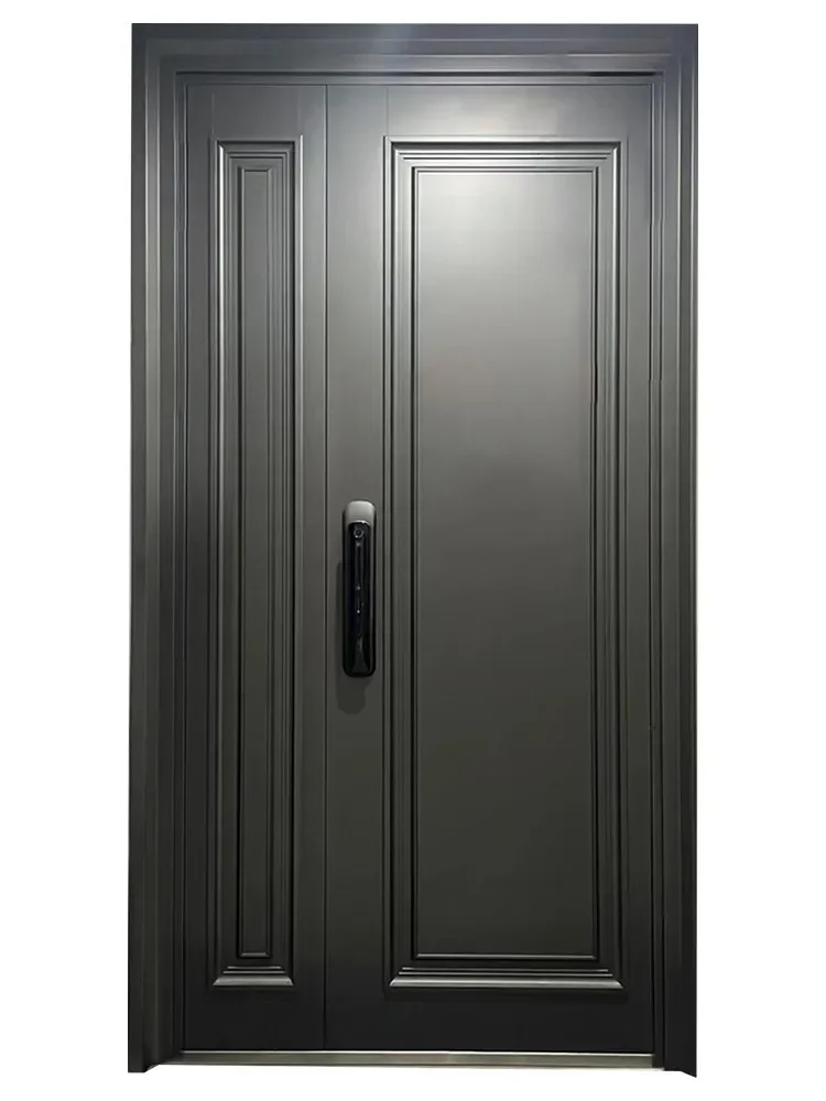 xx-Custom Explosion-Proof Cast Aluminum Villa Entrance Door Home Parent-Child Entry Door Modern Luxury Style