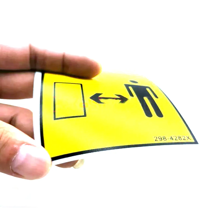 

298-4282, FILM WARNING for Caterpillar 305.5 306C 307D 312D 315D 314D 319D 318D 319D 320D DWARNING lable