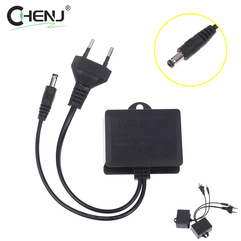 

1pcs 12V 2A Waterproof IP66 For Camera Power AC Outdoor 100V-240V Converter Adapter DC 2000mA LED Supply EU US Plug