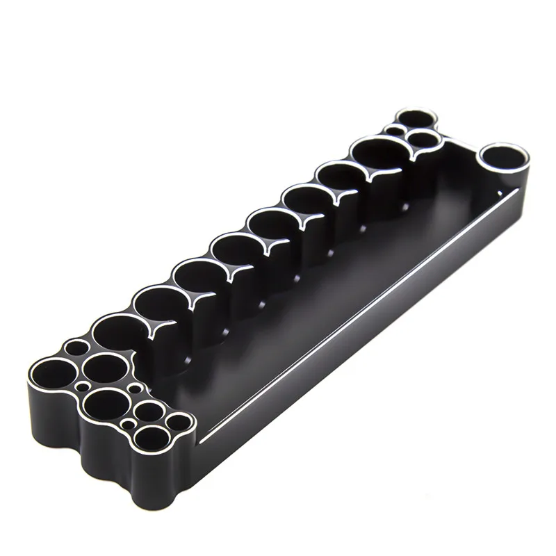 RC 자동차 축 SCX10 TRX4 금속 도구 보관함 스크루 드라이버 도구 브래킷 홀더 트레이 소켓 원격 제어 장난감 보트 비행기