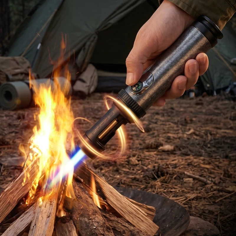 portable multifunctional straight forward lighter barbecue moxibustion charcoal point hardware welding cigar spray gun igniter