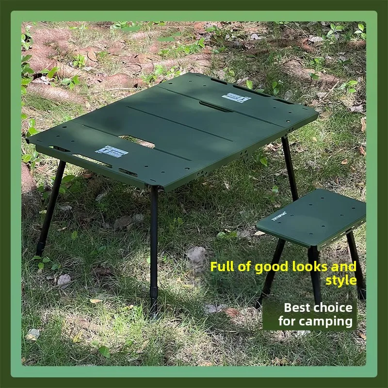 

Новый уличный четырехсекционный большой стол из алюминиевого сплава - многофункциональный четырехстворчатый складной походный стол