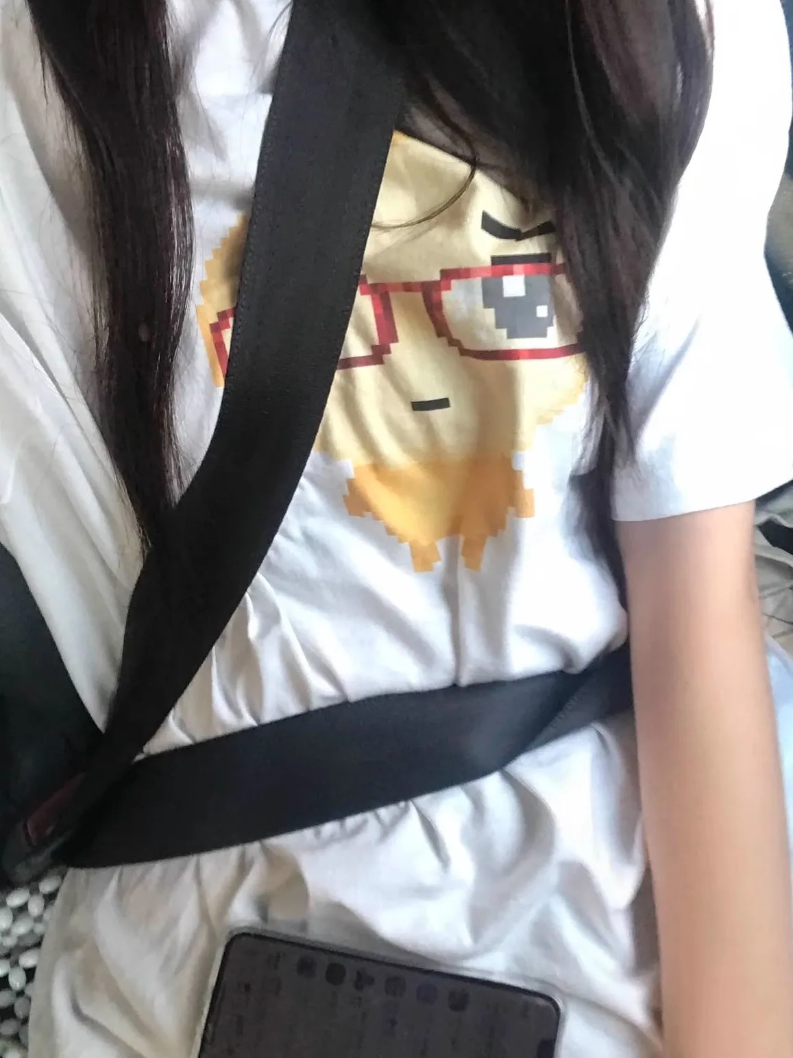 Fanhua نظارات زلابية لطيف Aibi اليابانية Sle Homebody تي شيرت فضفاض القطن الخالص جولة Ne ort Sve الصيف عادية