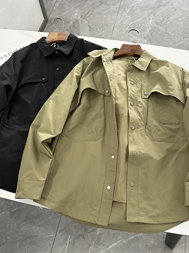 

Outdoor Men's Lightweight Jaet Waterproof Knife Sve Design Polyester Fiber Long Sve Casual Sle Autumn Collection