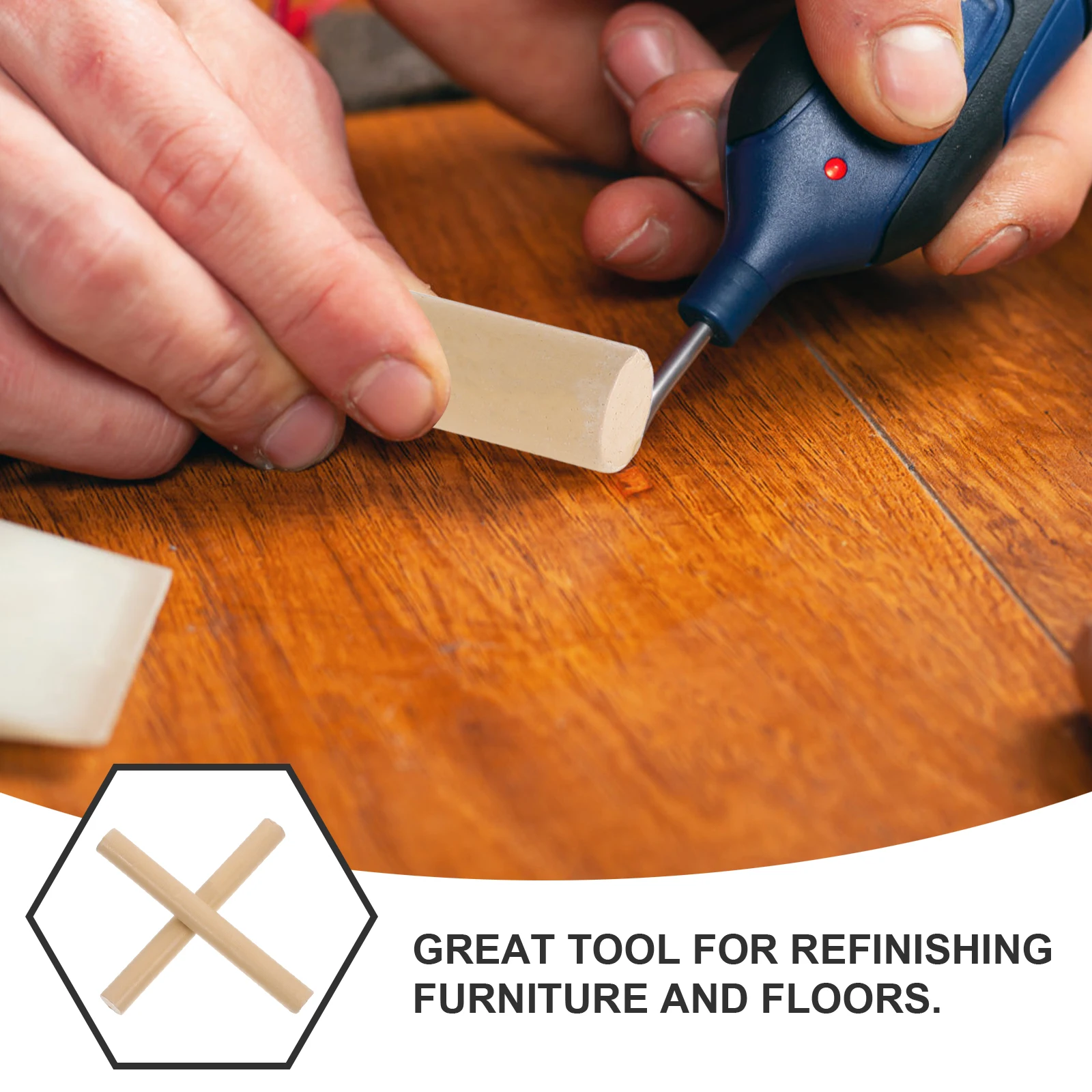 

2pcs Furniture Repair Wax Markers Stick Fillers Scratch Repair Pen for Wooden Tables Laminate Floors Restorer