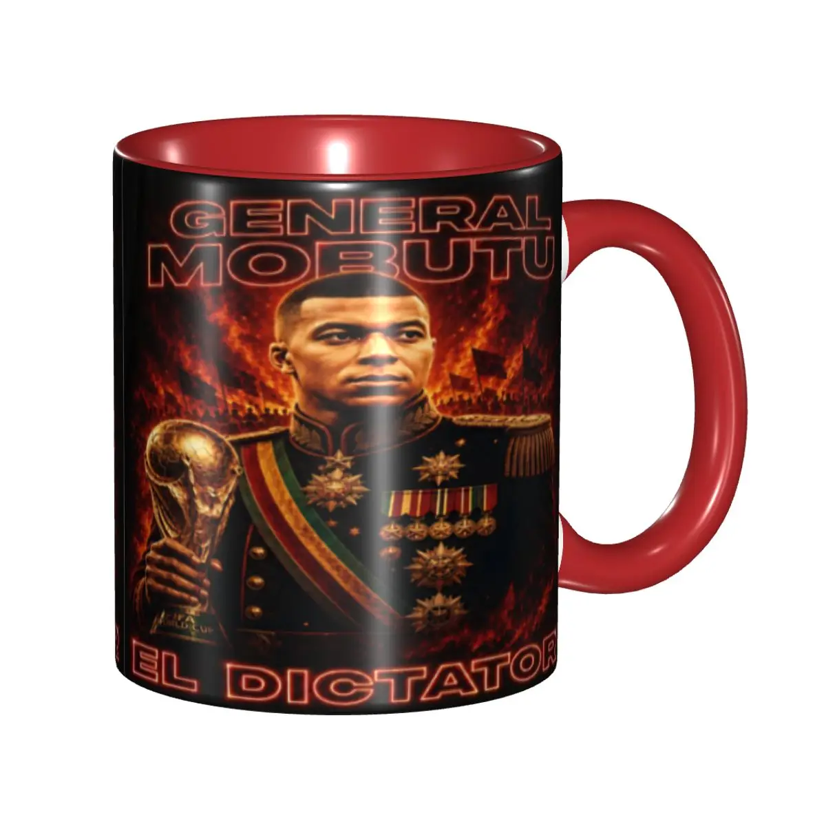 Kylians Mbappe Dictador Meme Gift Mug for Friends Cute Coffee Cup Present for Home